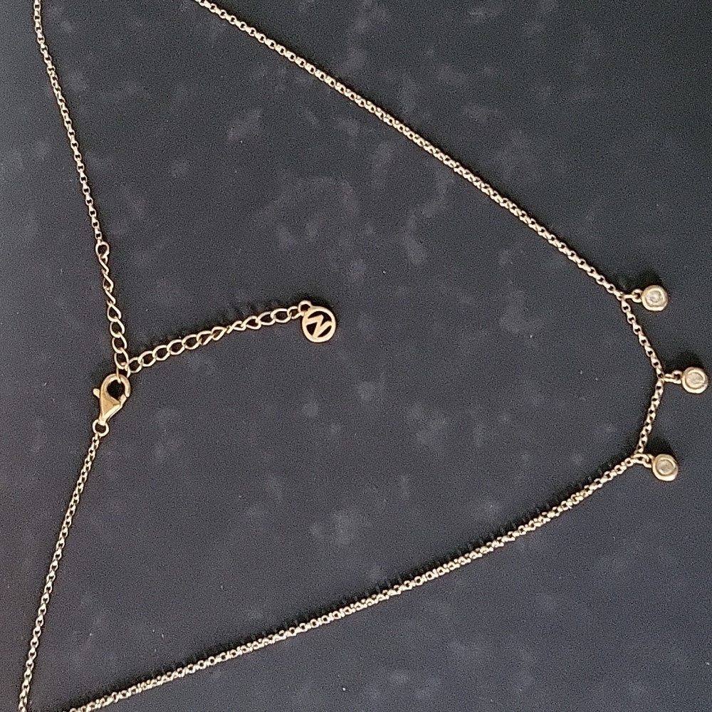 Mejuri White Sapphire Chain Necklace